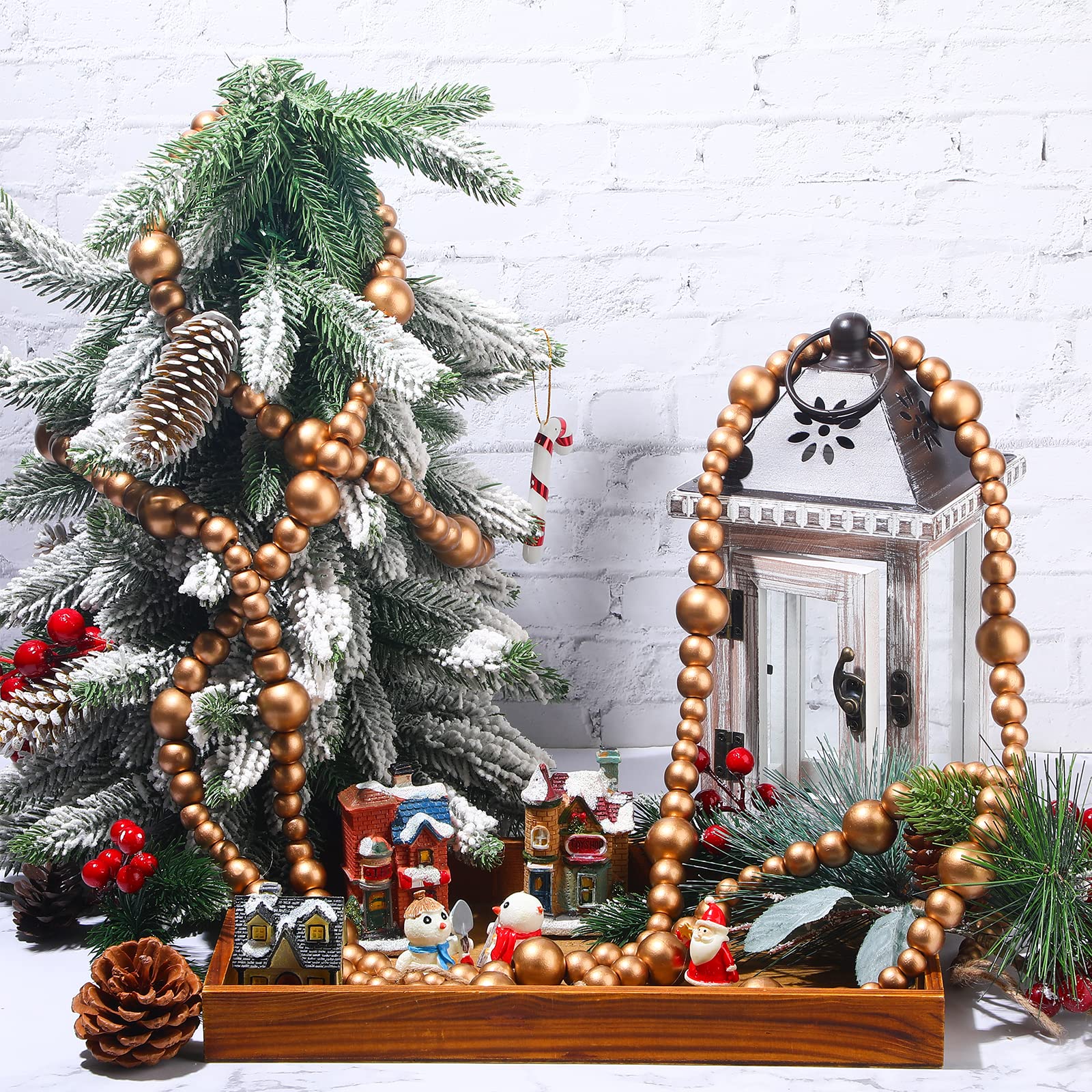 Boao garland styled on mantel creates cozy seasonal focal point