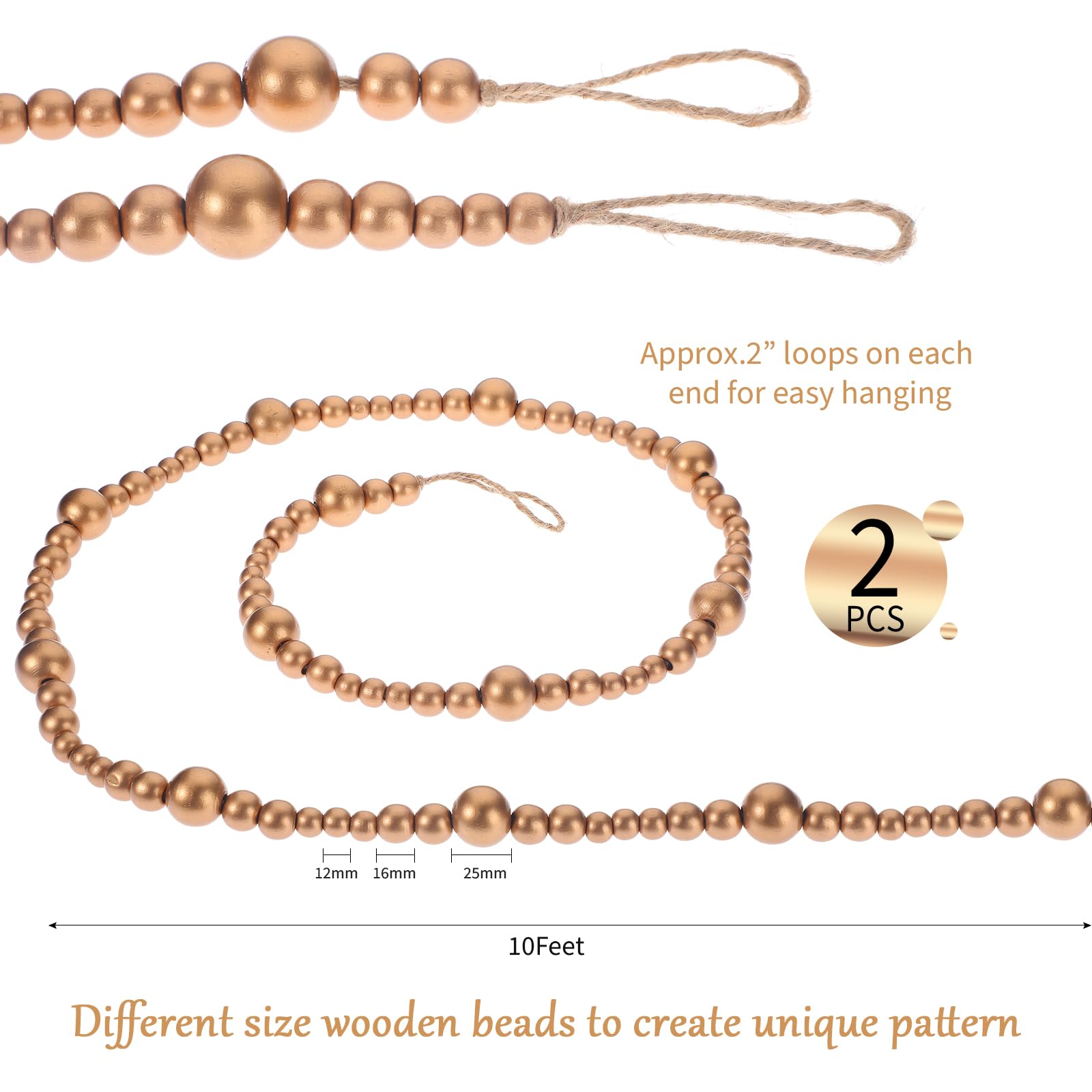 Boao wooden beads close-up shows texture and handcrafted quality benefit