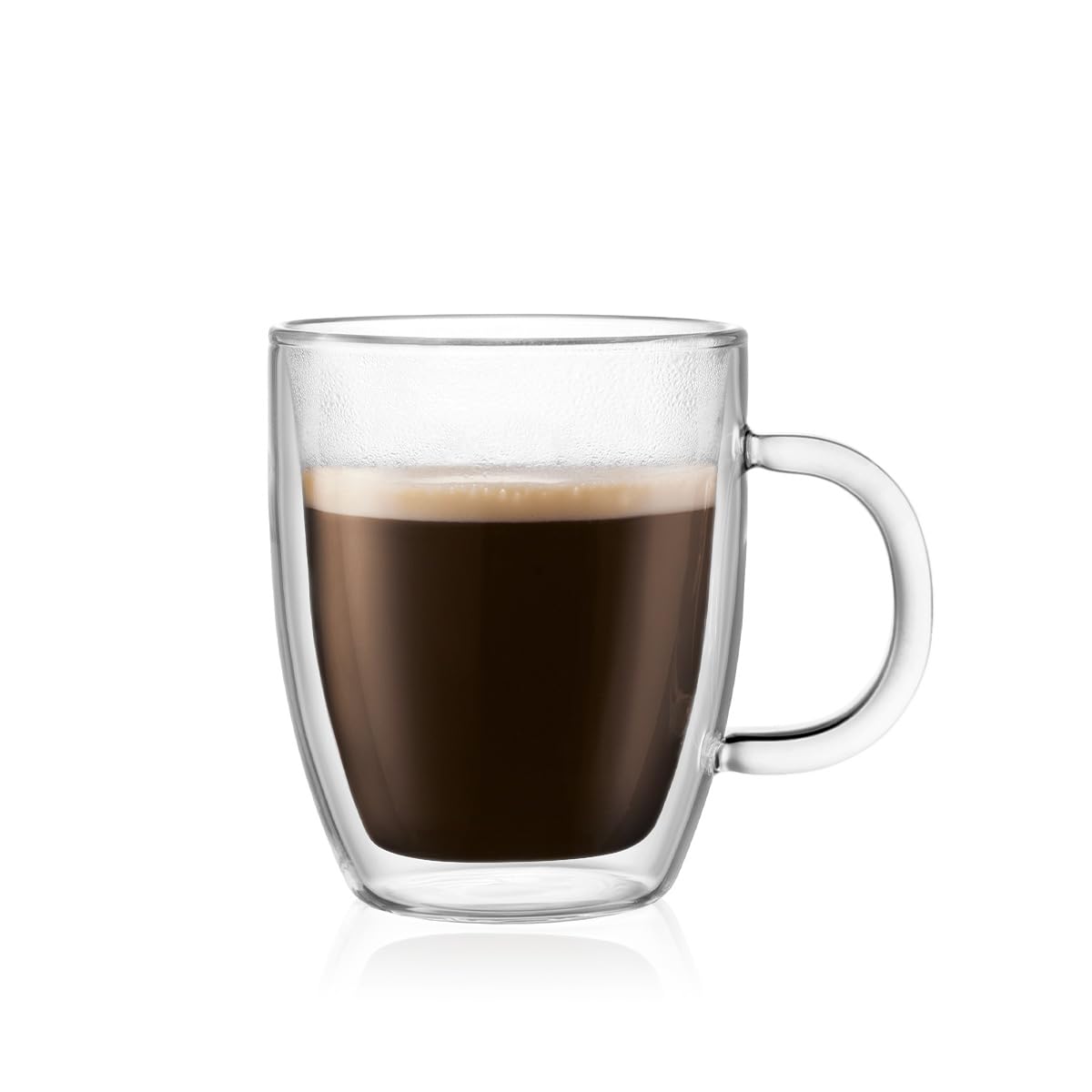 bodum side profile displaying smooth curve and comfortable grip benefit