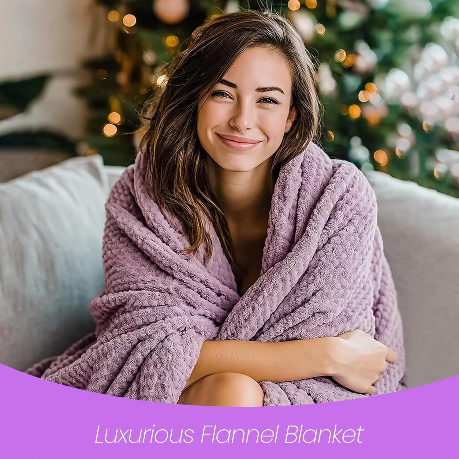 BodyRefresh soft cozy blanket folded, inviting warmth and comfort during rest