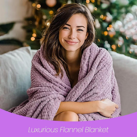 BodyRefresh soft cozy blanket folded, inviting warmth and comfort during rest