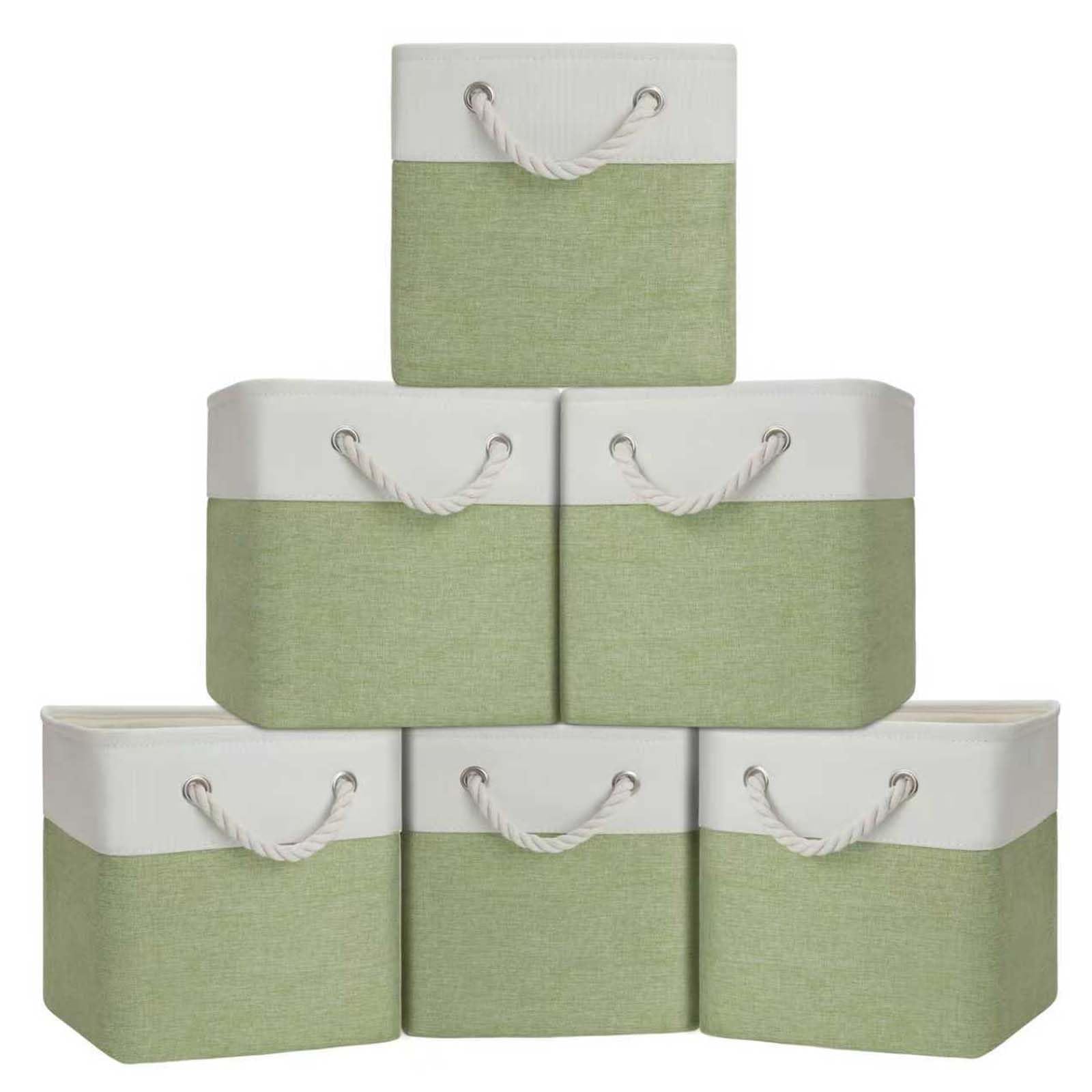 BOFUGA front view of six-pack cubes showing colors and neat storage benefit