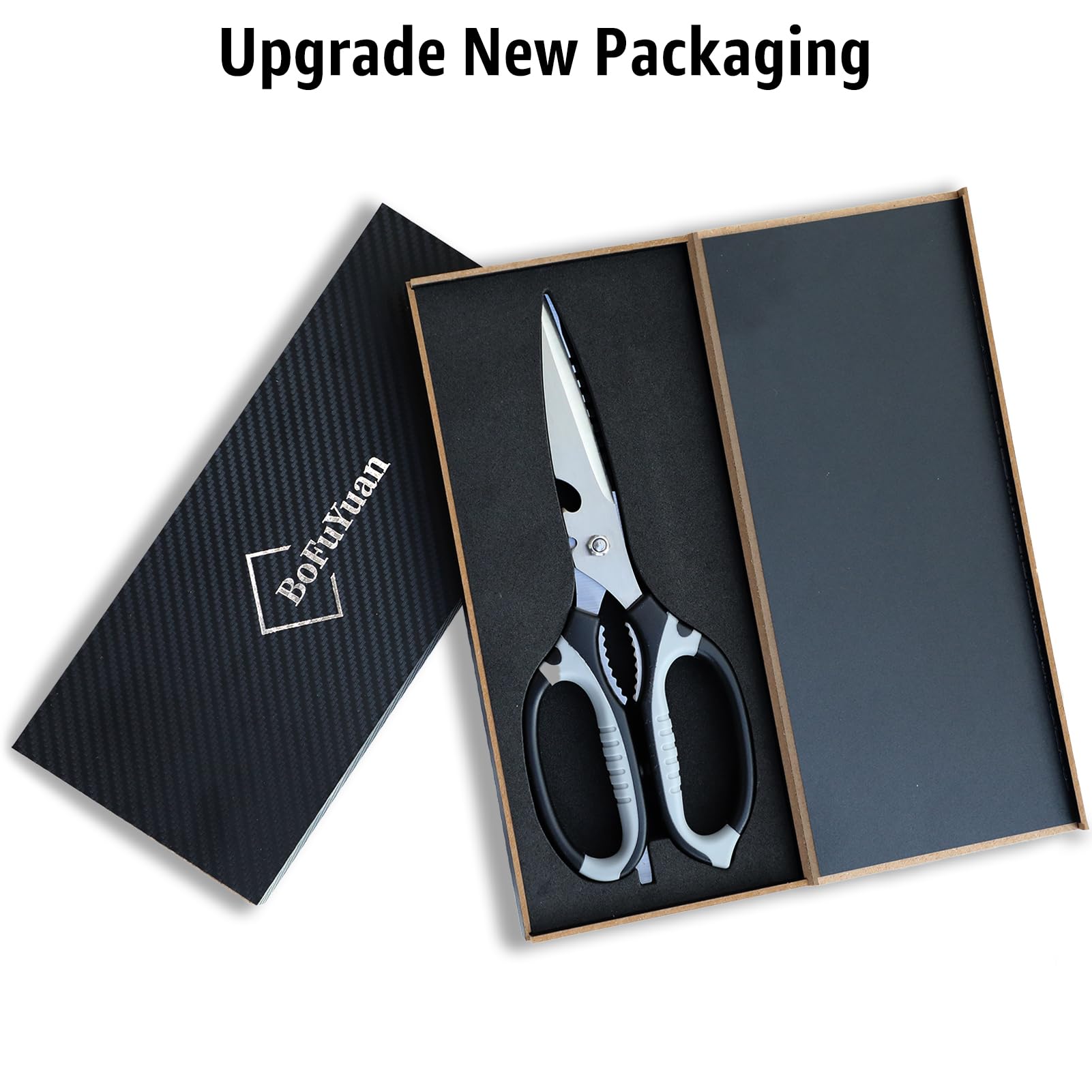 BoFuYuan elegant boxed packaging presenting the shears as a gift-ready tool