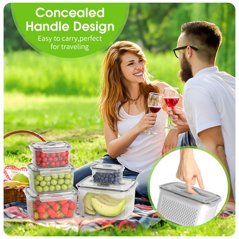 BOICHU picnic scene with containers used for transport and serving on-the-go