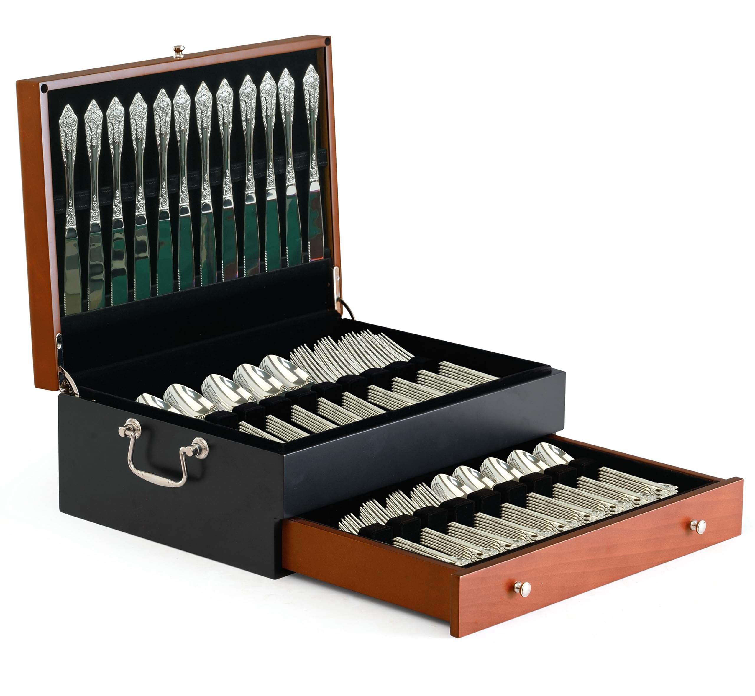 boldworks front view closed chest showing elegant dual-tone finish and protection