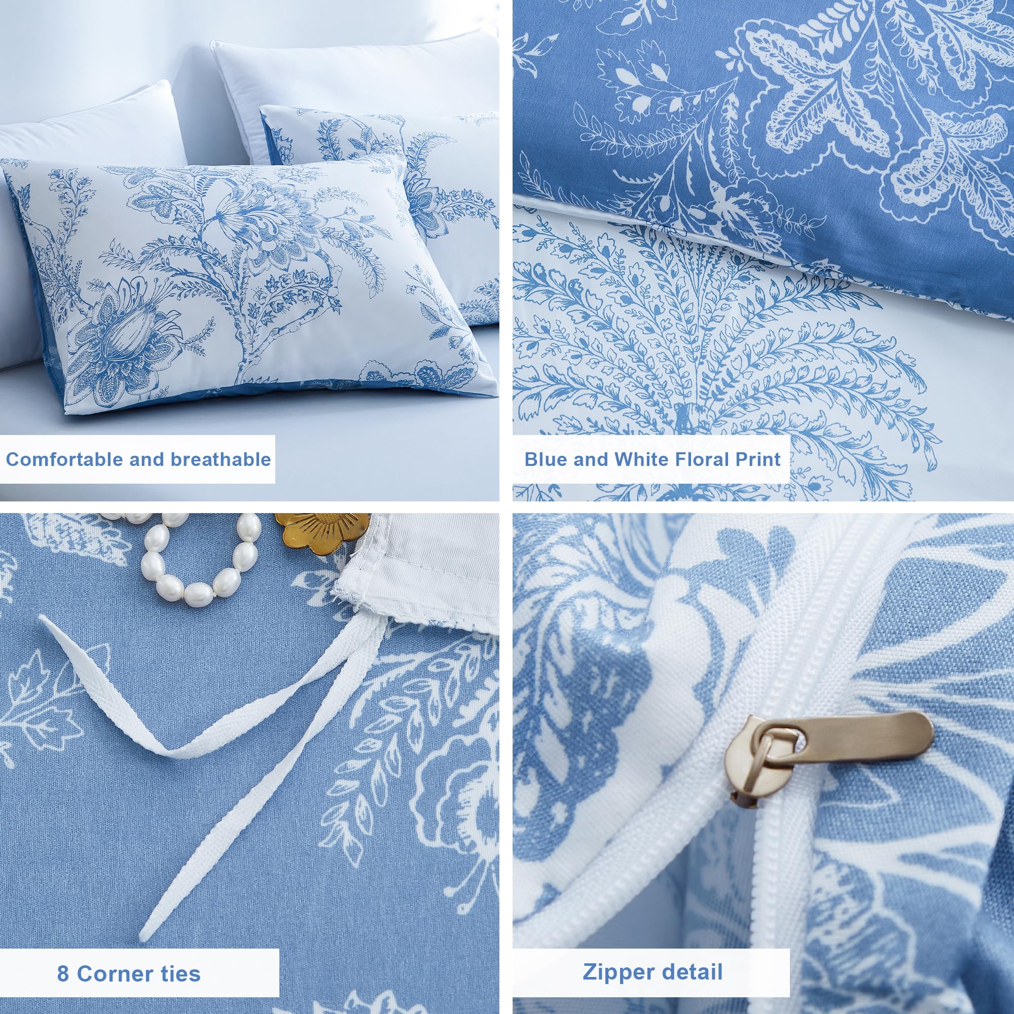 BOLINLIVING styled bedroom with duvet set creating a fresh, calming sleep space