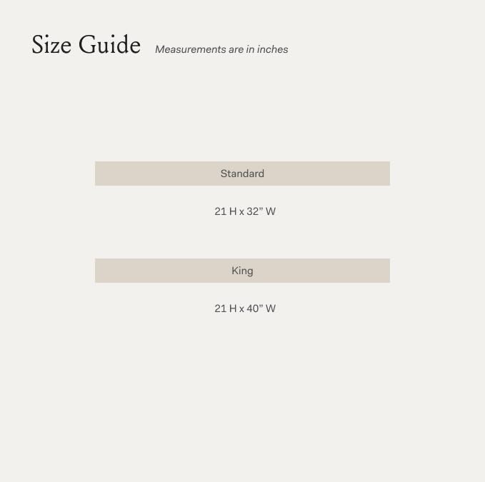BOLL & BRANCH king pillowcase beside ruler showing correct king-size fit