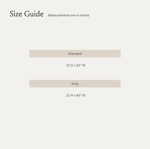 BOLL & BRANCH king pillowcase beside ruler showing correct king-size fit