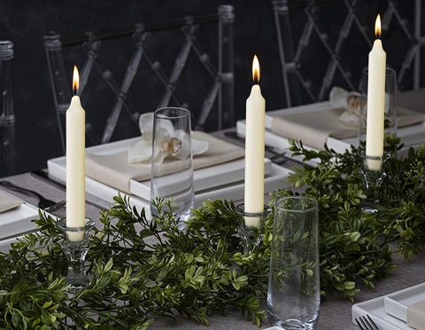 BOLSIUS ivory candle texture highlighting smooth, clean finish