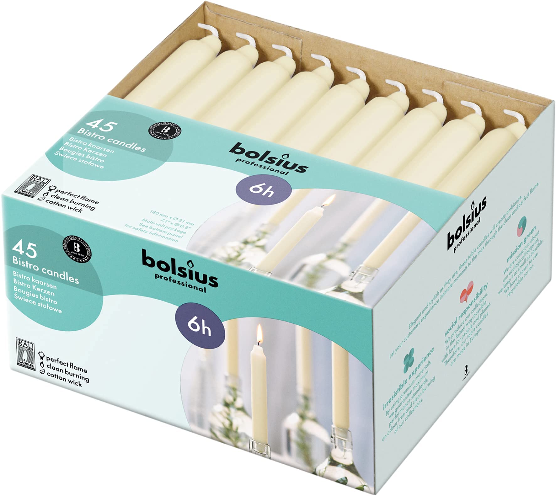 BOLSIUS candle used in emergency kit for reliable light