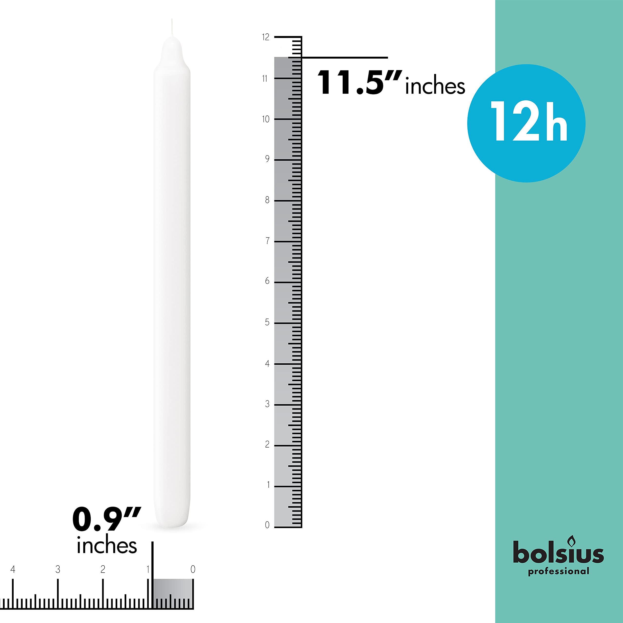 close-up of BOLSIUS cotton wick and candle tip, highlighting reliable ignition