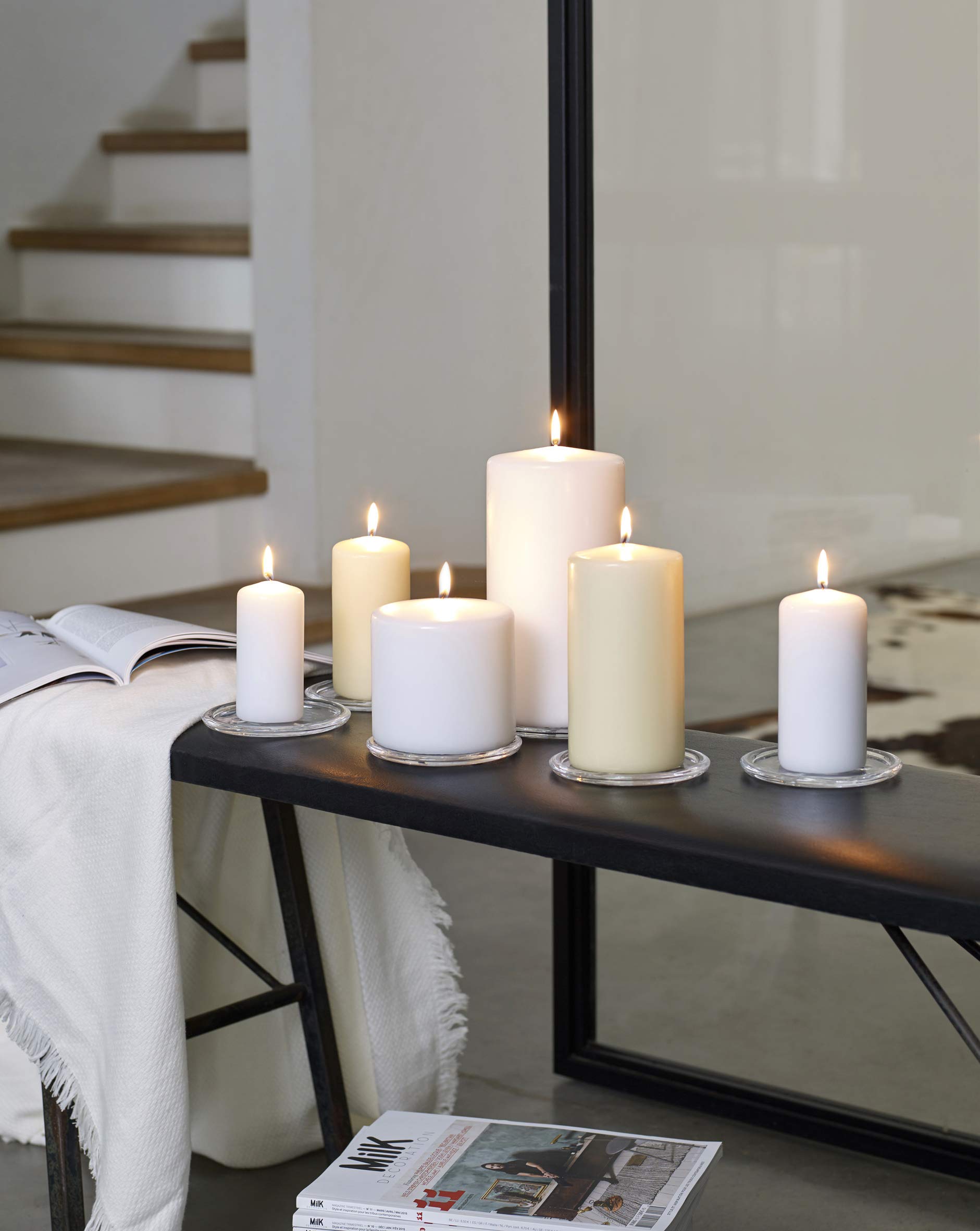 BOLSIUS candles lining a wedding aisle providing consistent, elegant lighting