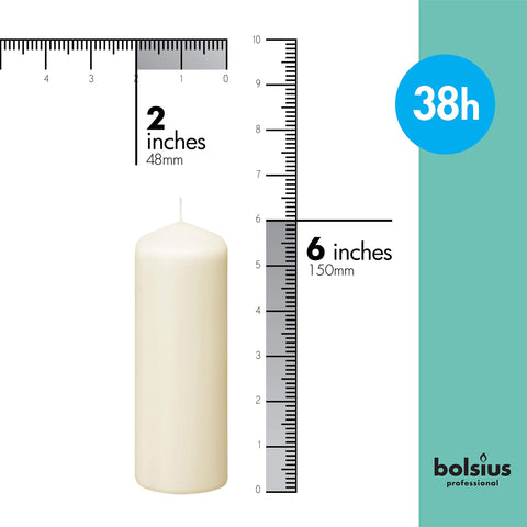 Bolsius single candle close-up showing smooth finish and clean edges benefit: elegant look