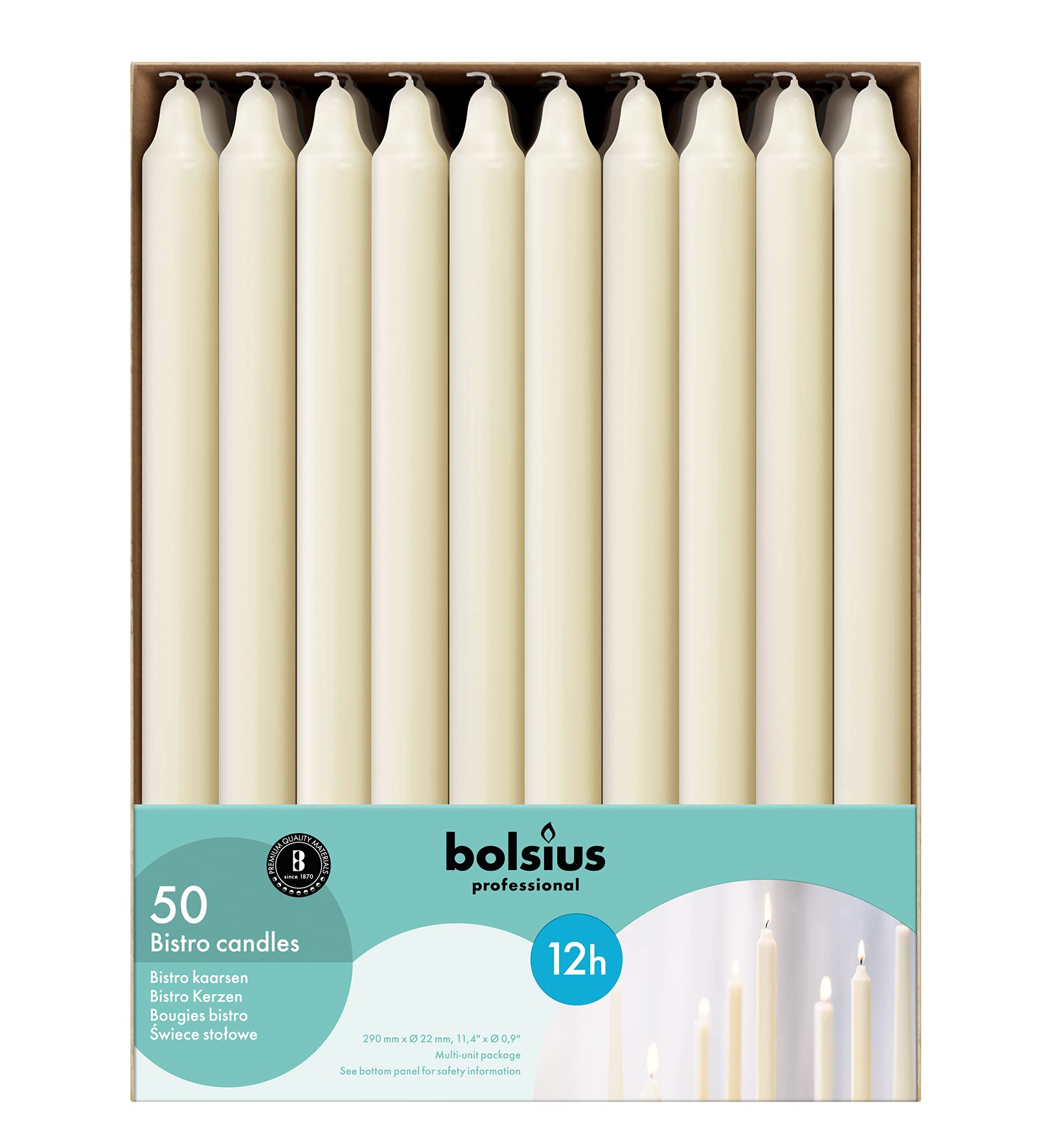 BOLSIUS multiple burning candles creating long-lasting ambience