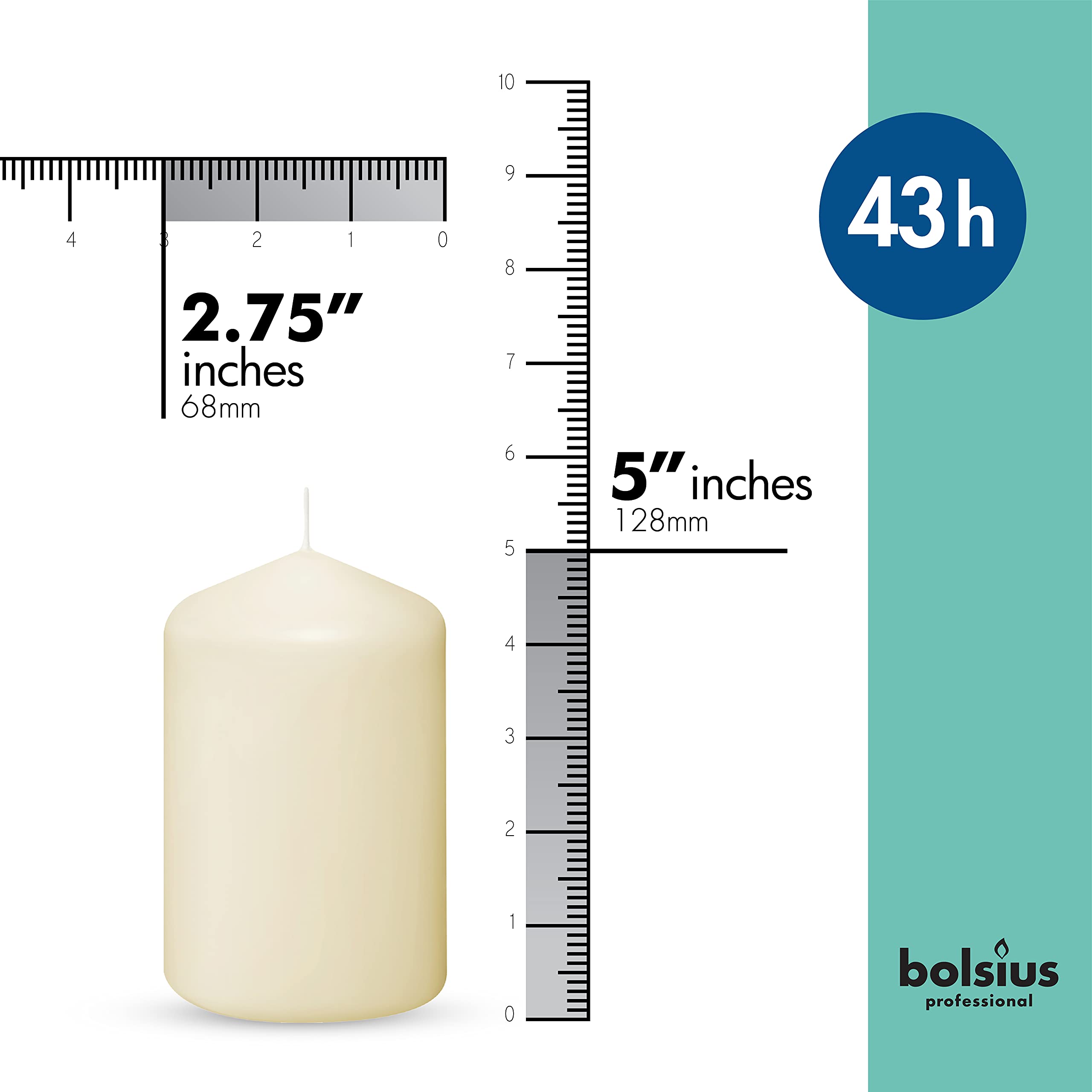BOLSIUS close-up of smooth ivory surface highlighting clean finish and elegant look