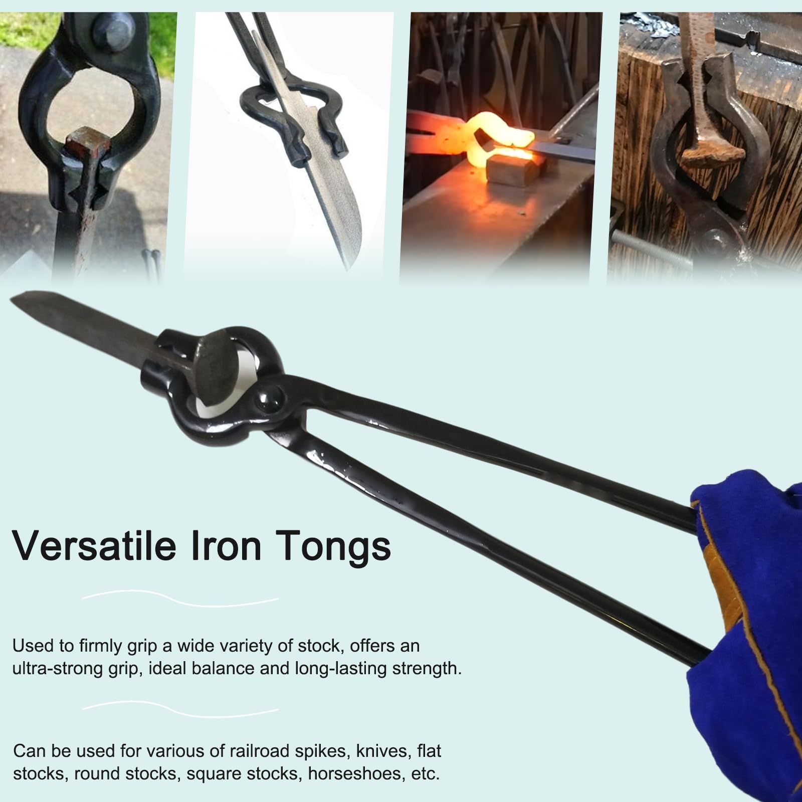 Bonbo forged pivot and rivets providing durable, consistent tong articulation