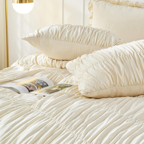 Bonlino styled on a bed in a boho room for visual inspiration