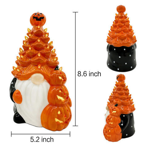 Bonsai Tree on a tabletop vignette adding festive Halloween charm to home decor