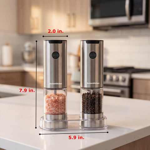 Bonsenkitchen grinders on picnic table illustrating portable cordless use