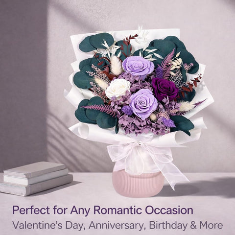 Bonsion packaging and gift presentation protecting bouquet and ensuring safe delivery