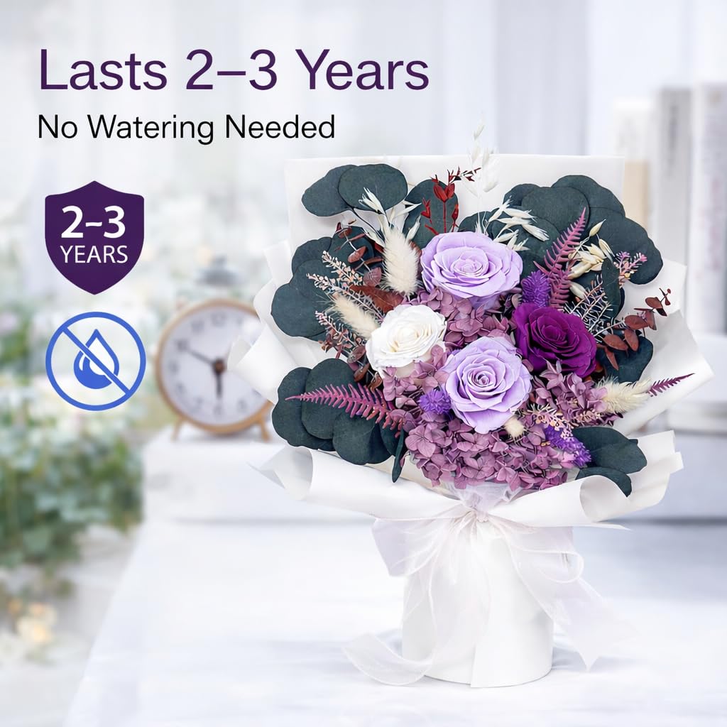 Bonsion hand-held bouquet for scale demonstrating compact gift-ready size and charm