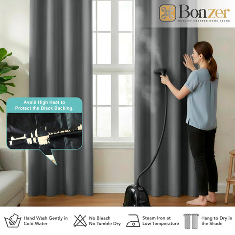 BONZER panels covering a sliding door to block sunlight and UV rays