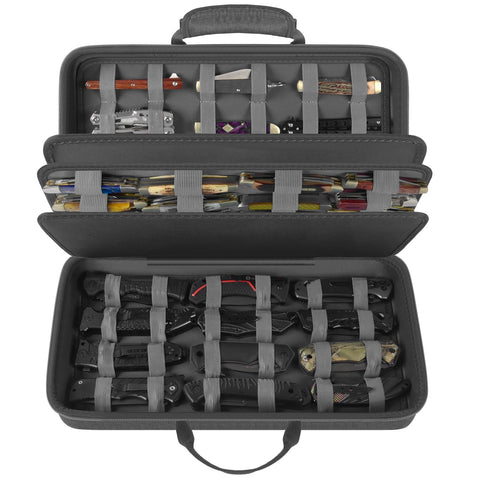 Boobowl front view zipped case showing compact transport benefit