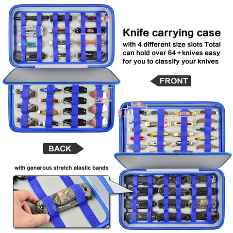Boobowl open display with four panels showing organized knife layout and visibility