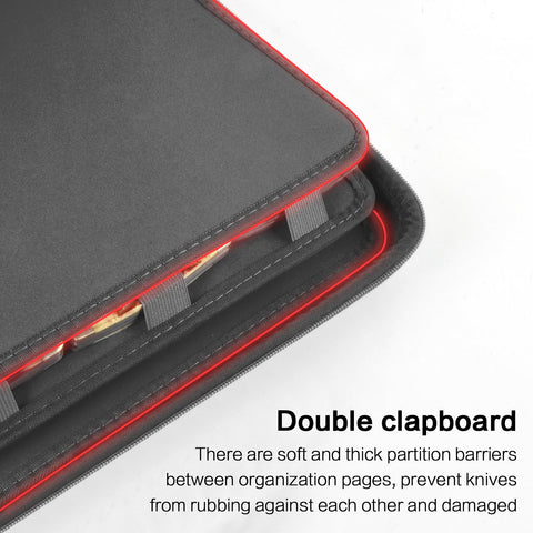 Boobowl padded buffer flap protecting knife finishes and reducing rub