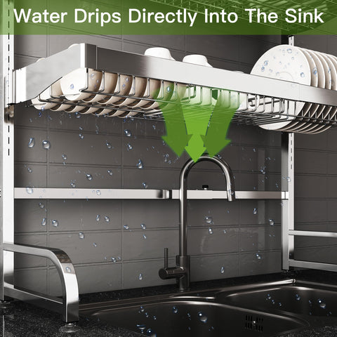 BOOSINY installed above double sink maximizing countertop space