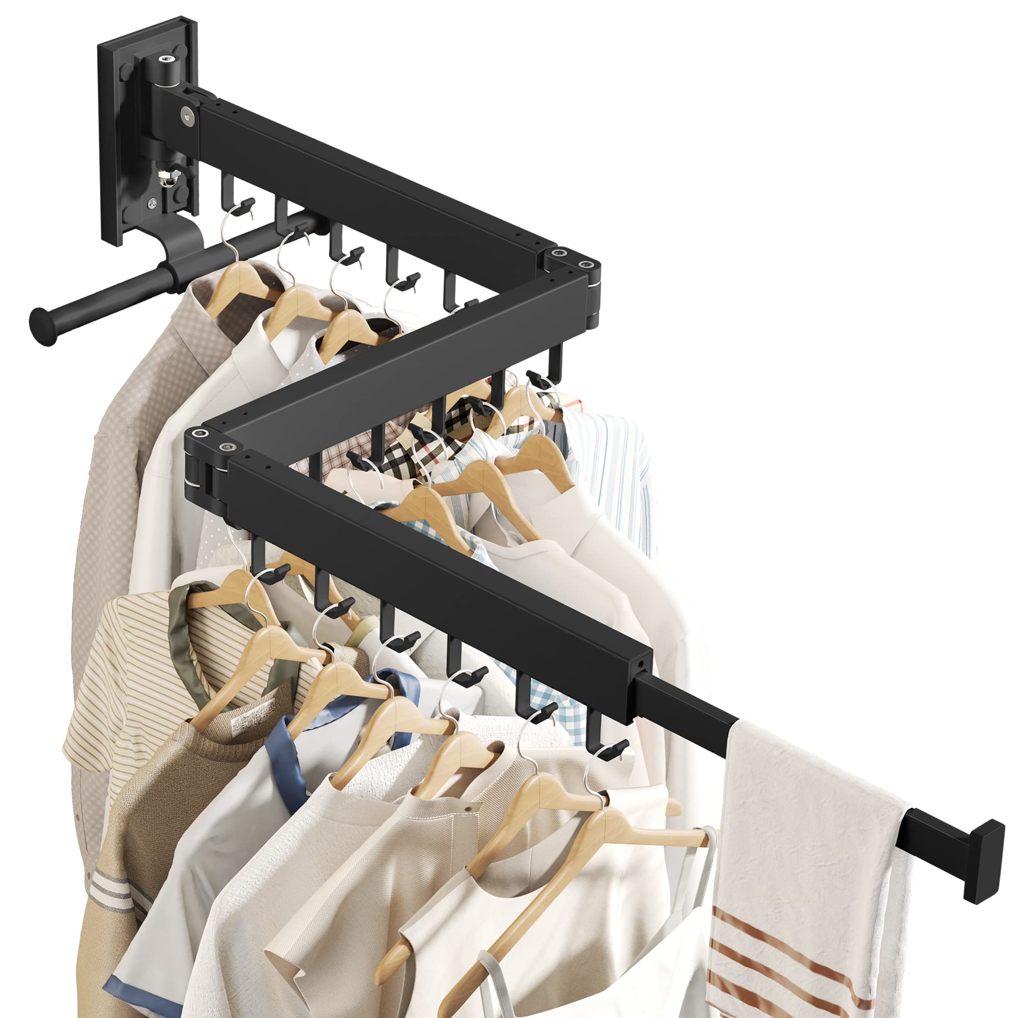 BOQORAD folded upward demonstrating vertical space-saving option