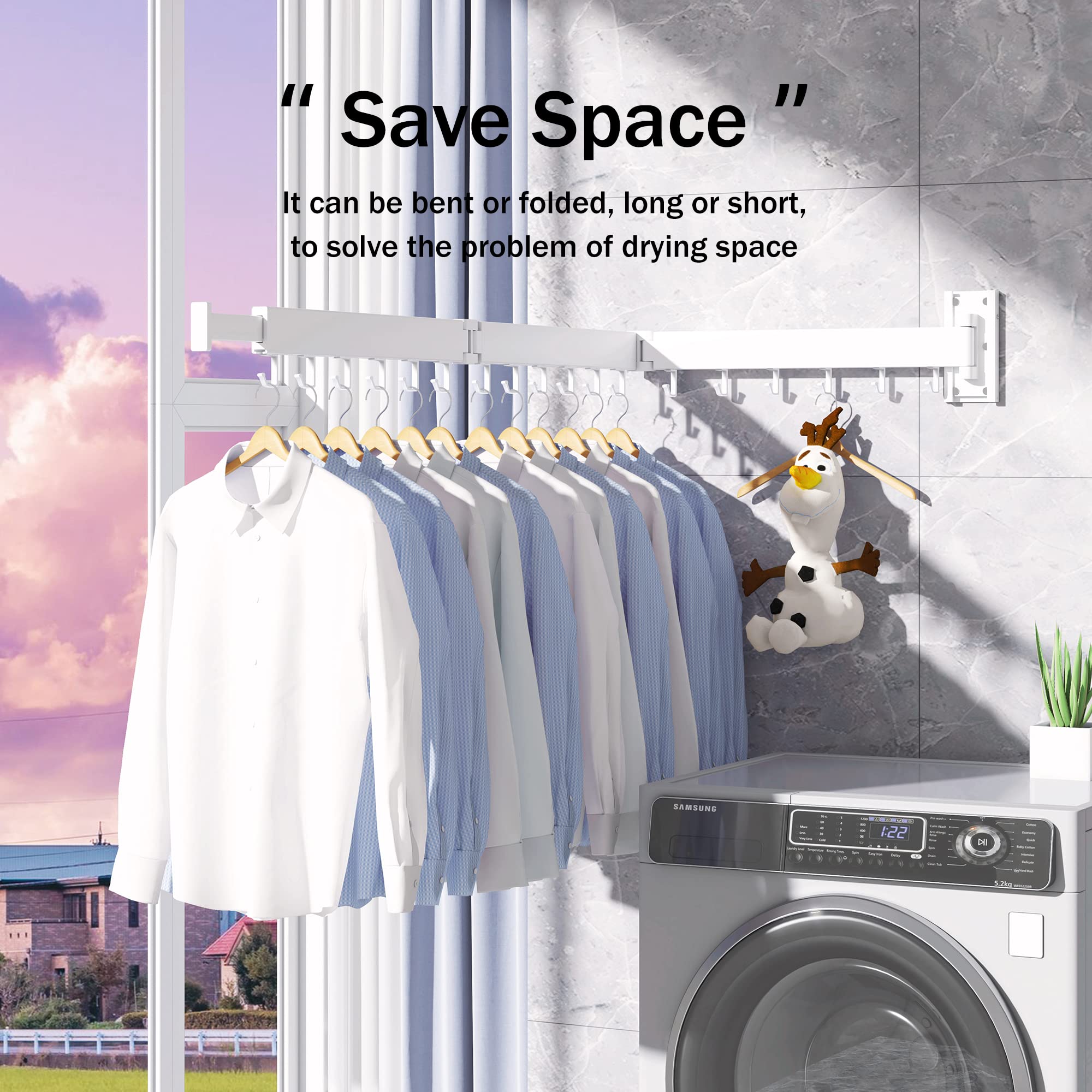 BOQORAD mounted in bathroom setting creates instant drying area