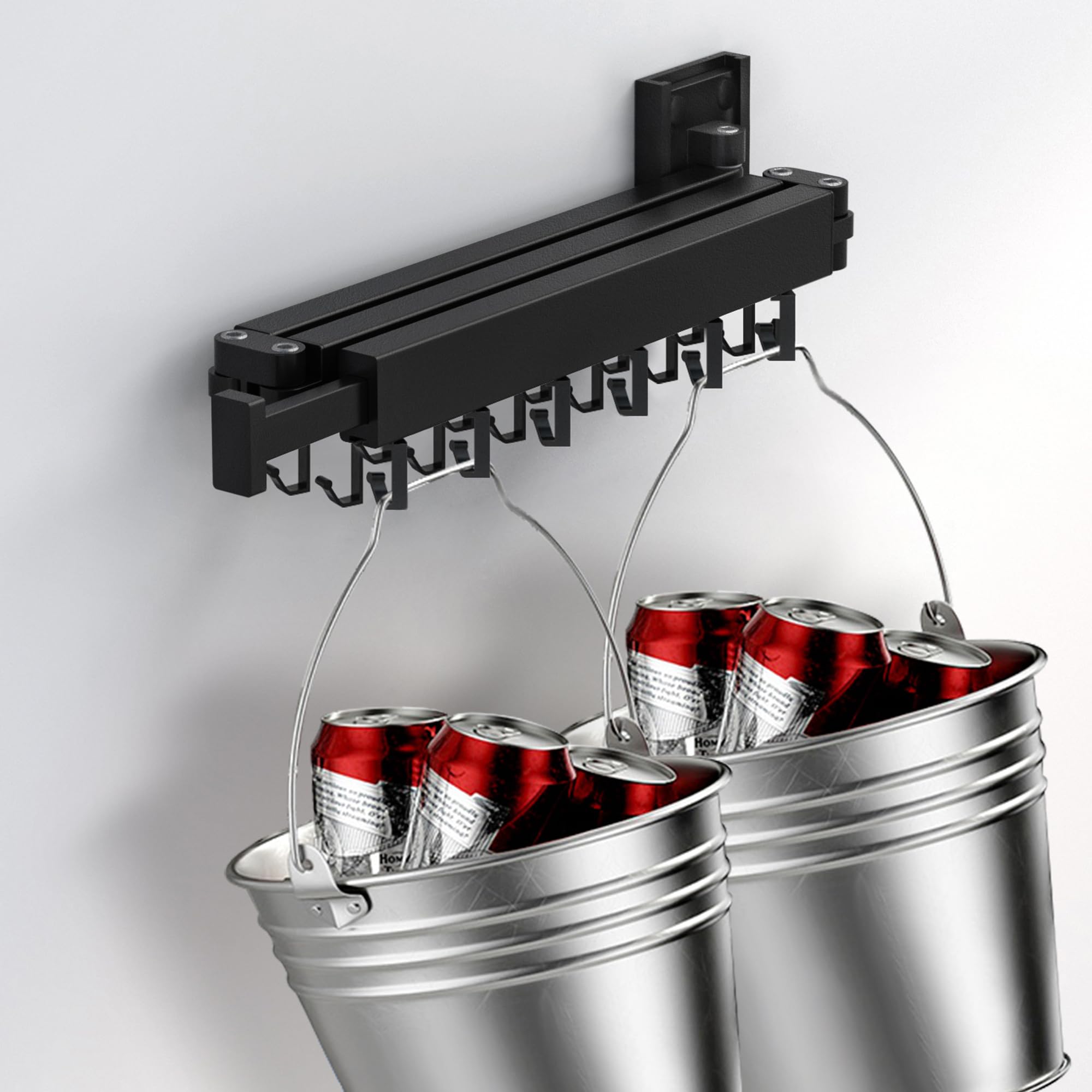 BOQORAD mounted with tape measure showing open and closed dimensions for planning