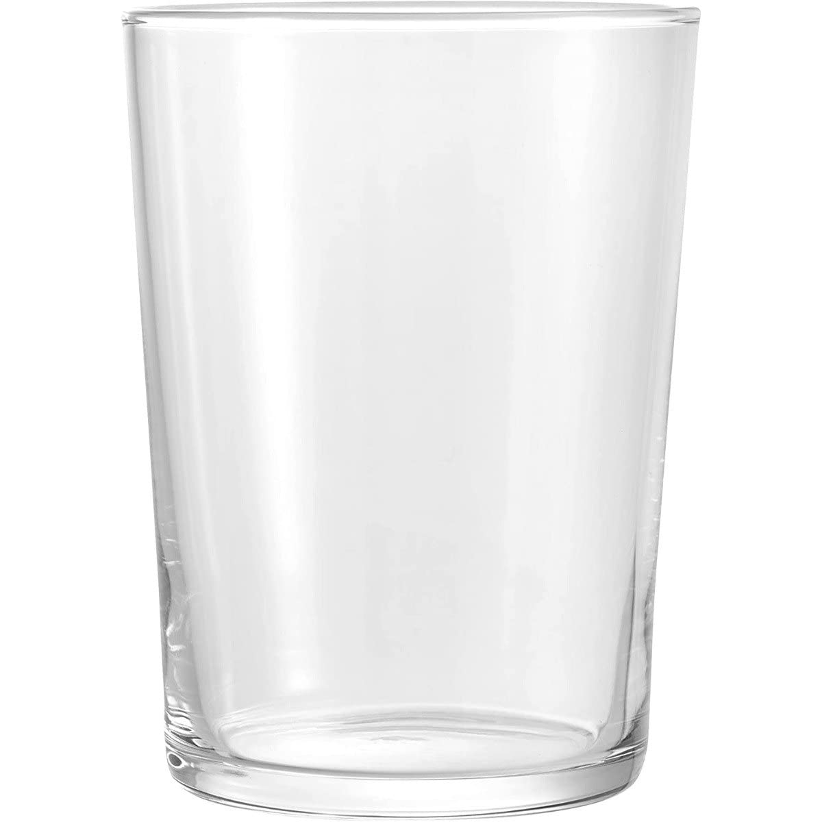 Bormioli Rocco front view of 12-pack tumblers showing sleek design and set benefit