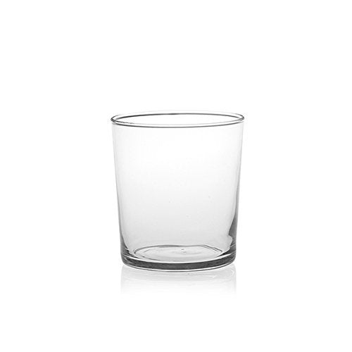 Bormioli Rocco tumbler held in hand showing true-to-size scale benefit