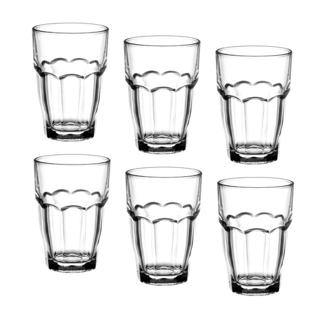 Bormioli Rocco front view clear cooler glass showcasing elegant bistro style