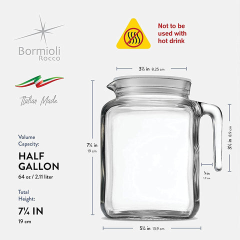 Bormioli Rocco handle and spout close-up for steady pouring benefit