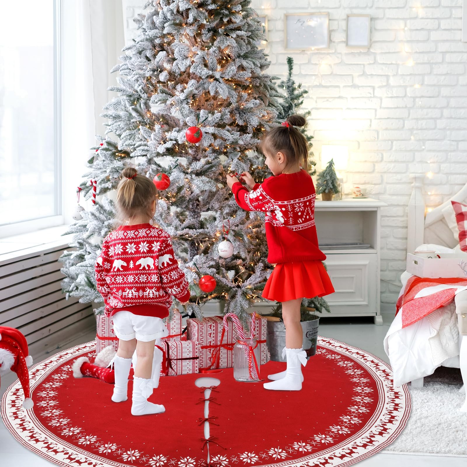 Bornerwhite skirt size comparison with gifts shows generous coverage