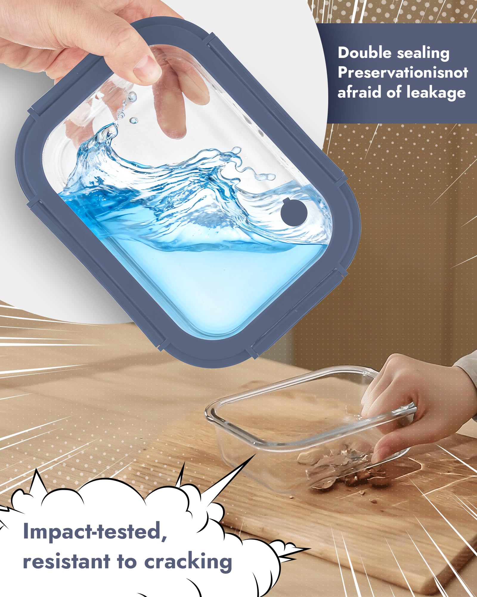 BOROHOUSE glass close-up highlighting borosilicate durability and stain resistance