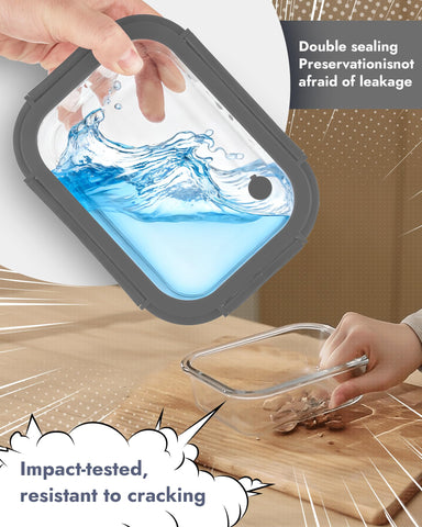 BOROHOUSE tempered lid close-up with snap valve, ensures airtight storage