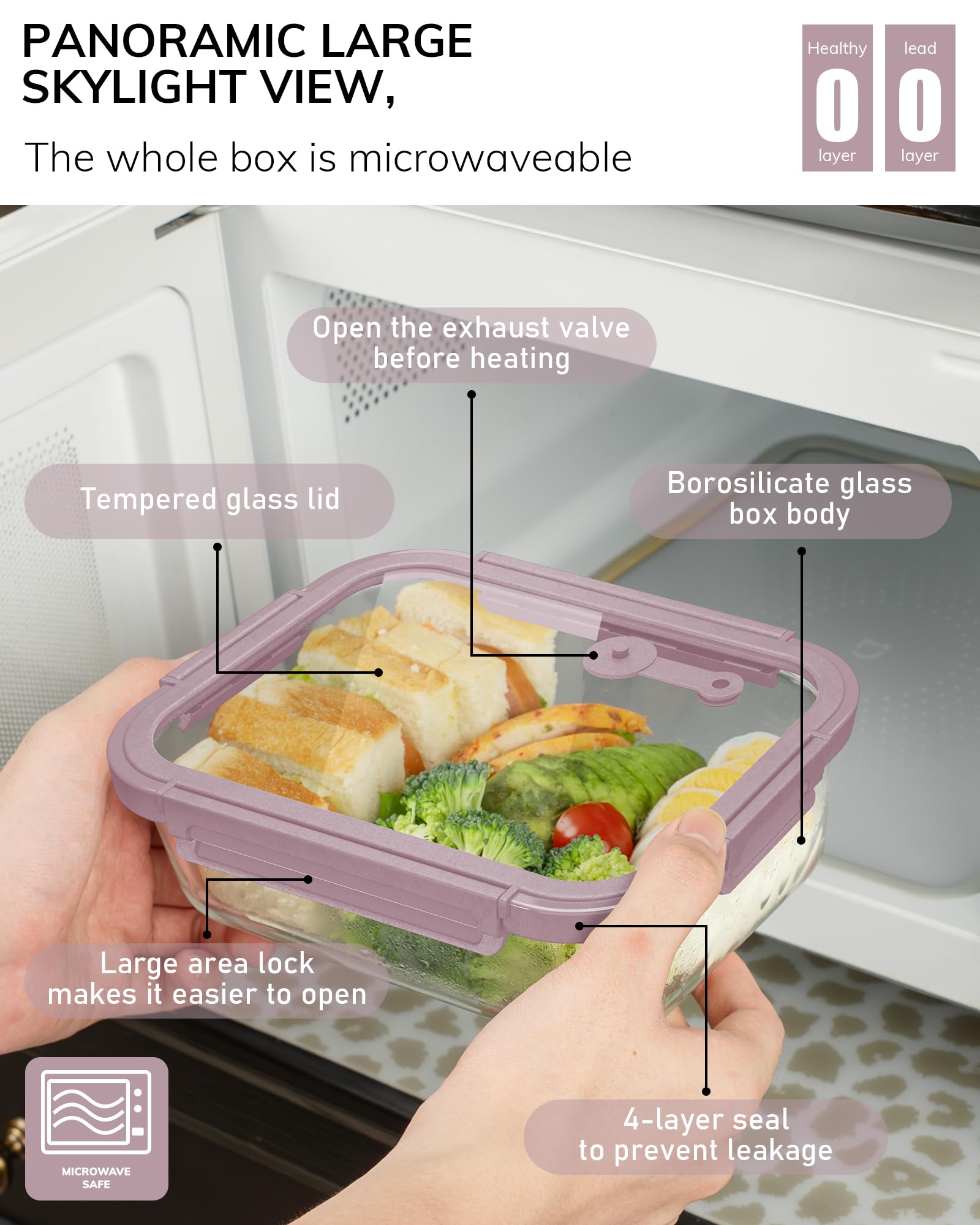 BOROHOUSE stacked containers inside fridge saving space and organizing meals