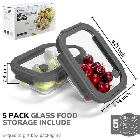 BOROHOUSE top view of filled container showing clear food visibility