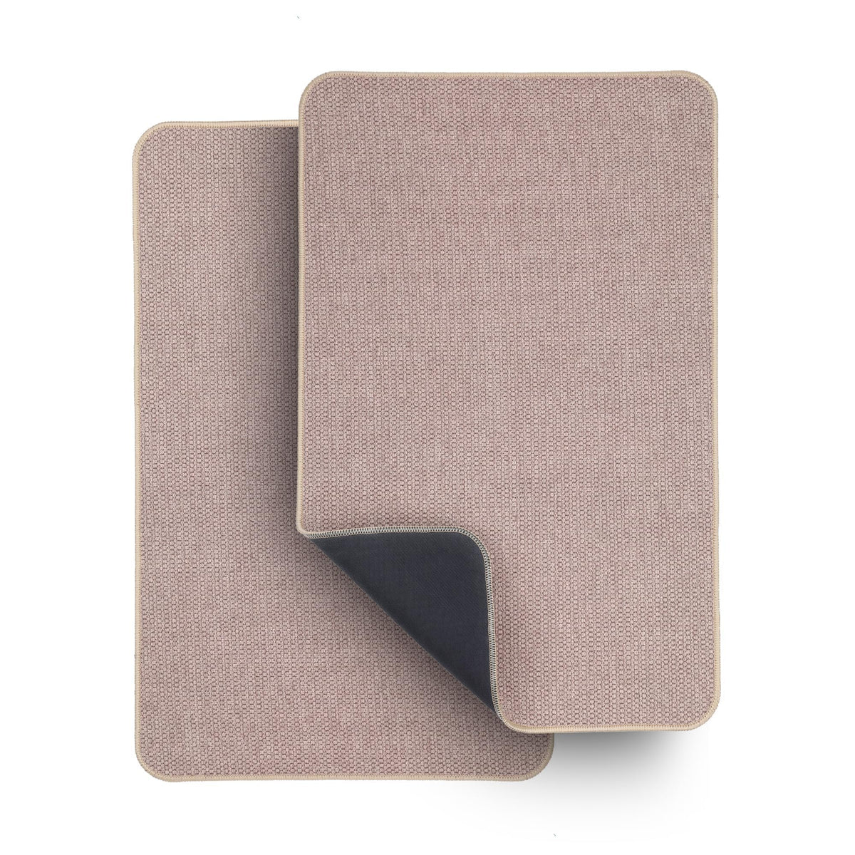 Bosap front view bath mat showing size and neat edges for tidy bathrooms