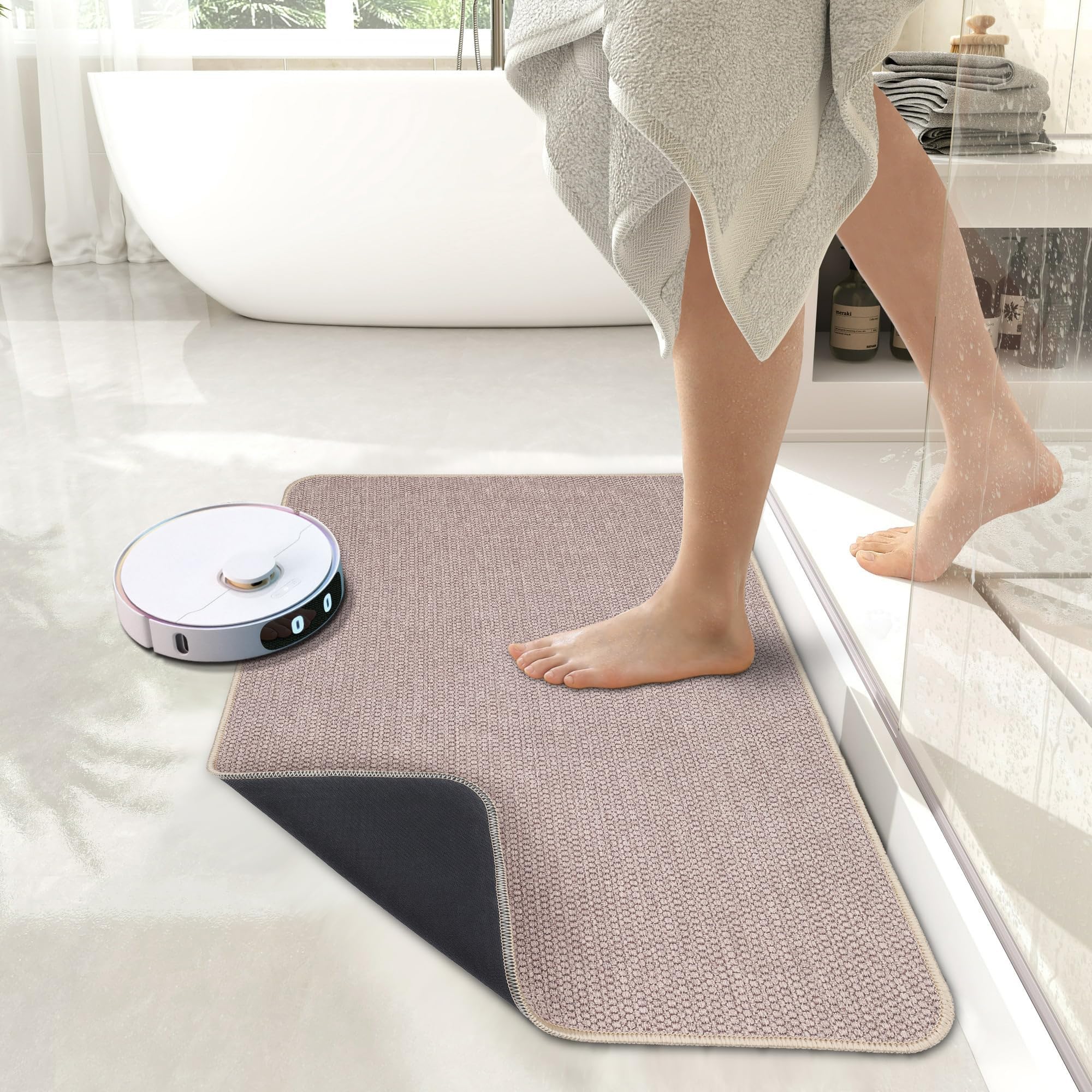 Bosap used in kitchen entryway showing versatile protection against spills