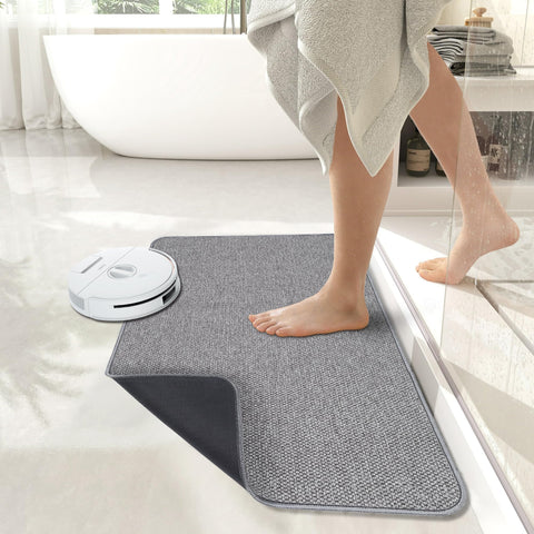 Bosap size comparison with foot showing 20x32 inch coverage and comfort