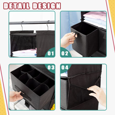 Bosuelife drawer open displaying separated bras and socks for easy retrieval