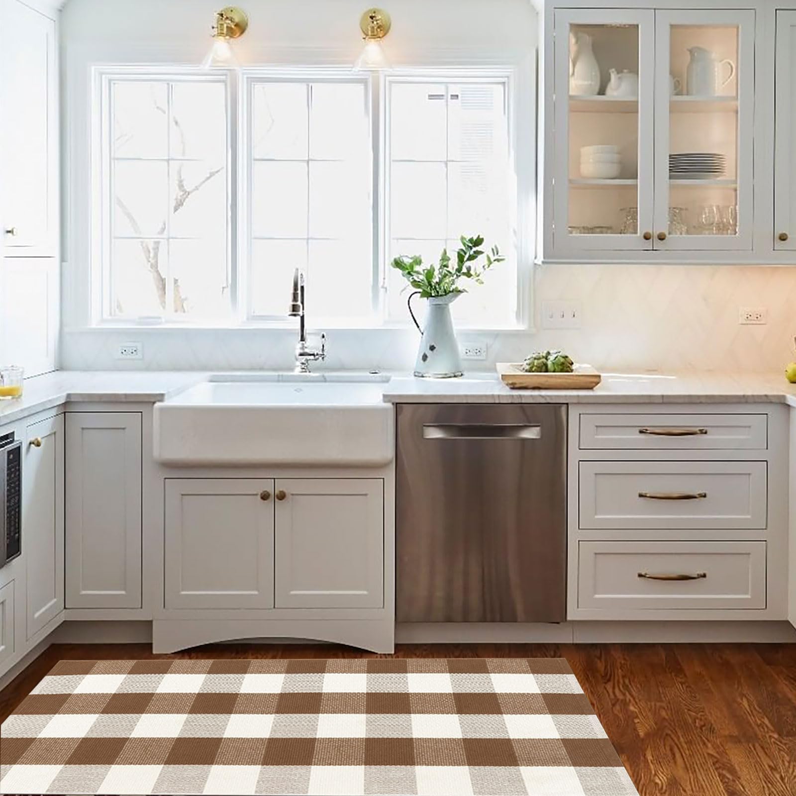 Bottalive folded washable rug shows easy care and storage benefit