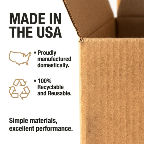 BOX USA box filled with clothing donations demonstrating organized collection