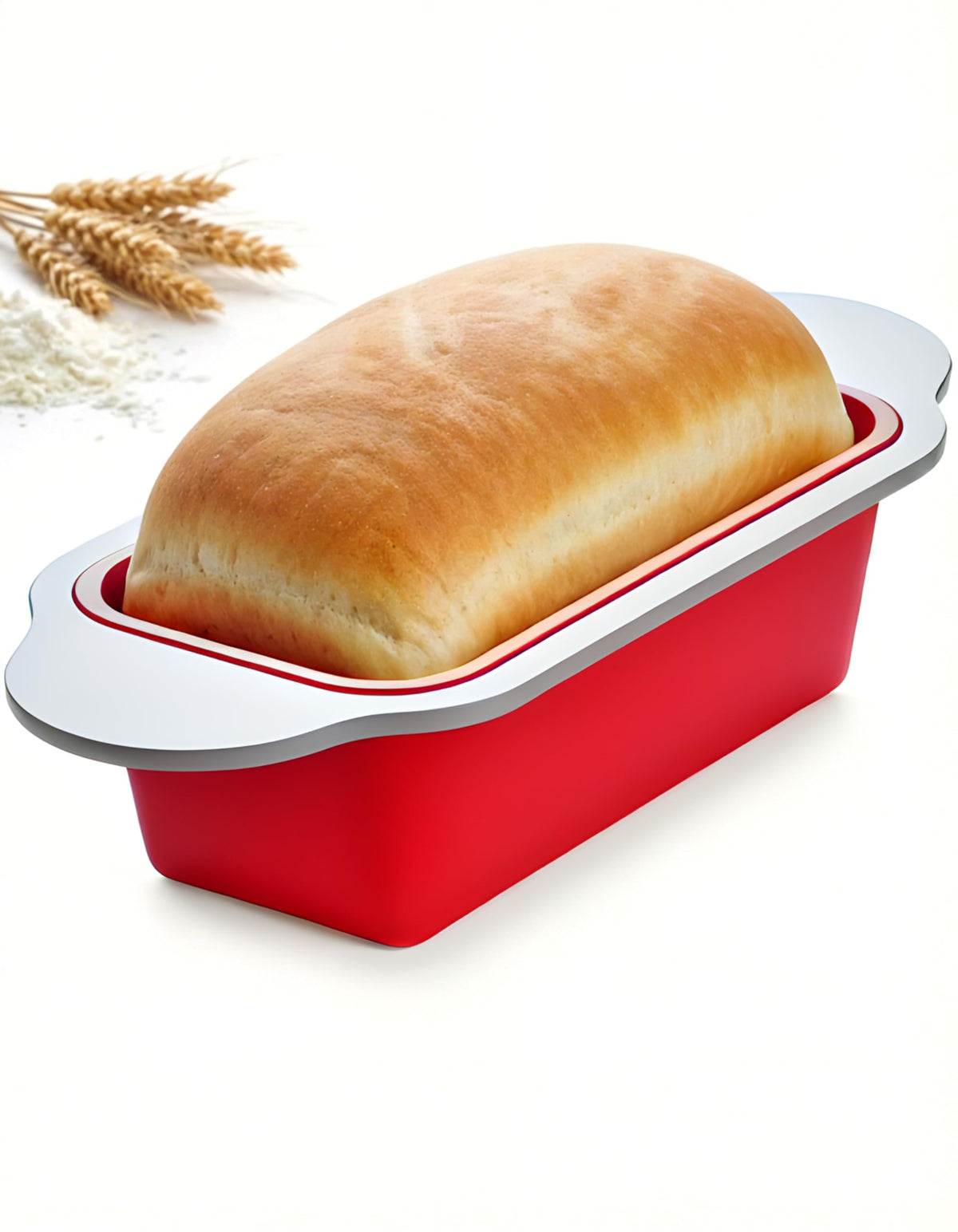 Boxiki Kitchen front view showing loaf pan and reinforced frame for stable baking