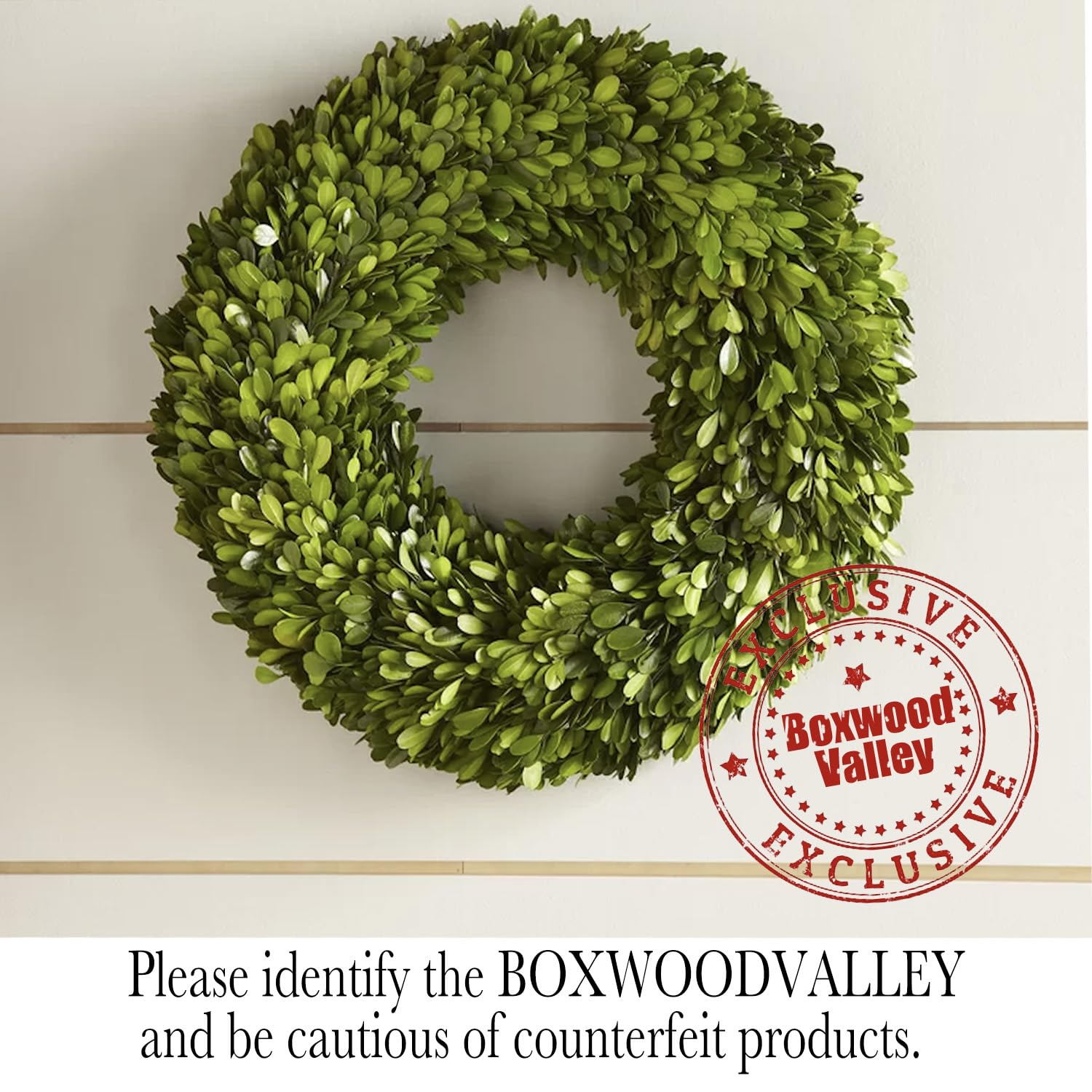 BOXWOOD VALLEY wreath used as table centerpiece for effortless charm